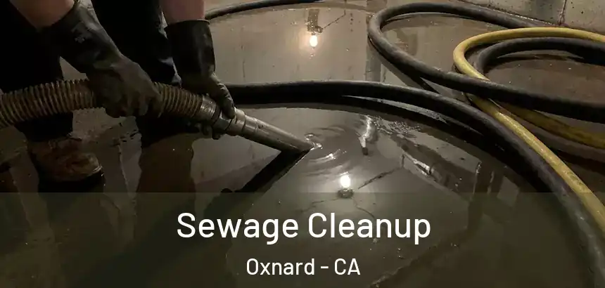 Sewage Cleanup Oxnard - CA